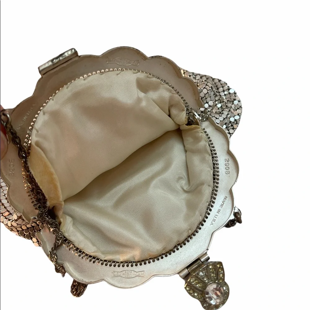 Vintage Silver metalmesh Whiting & Davis SM purse - Picture 4 of 4